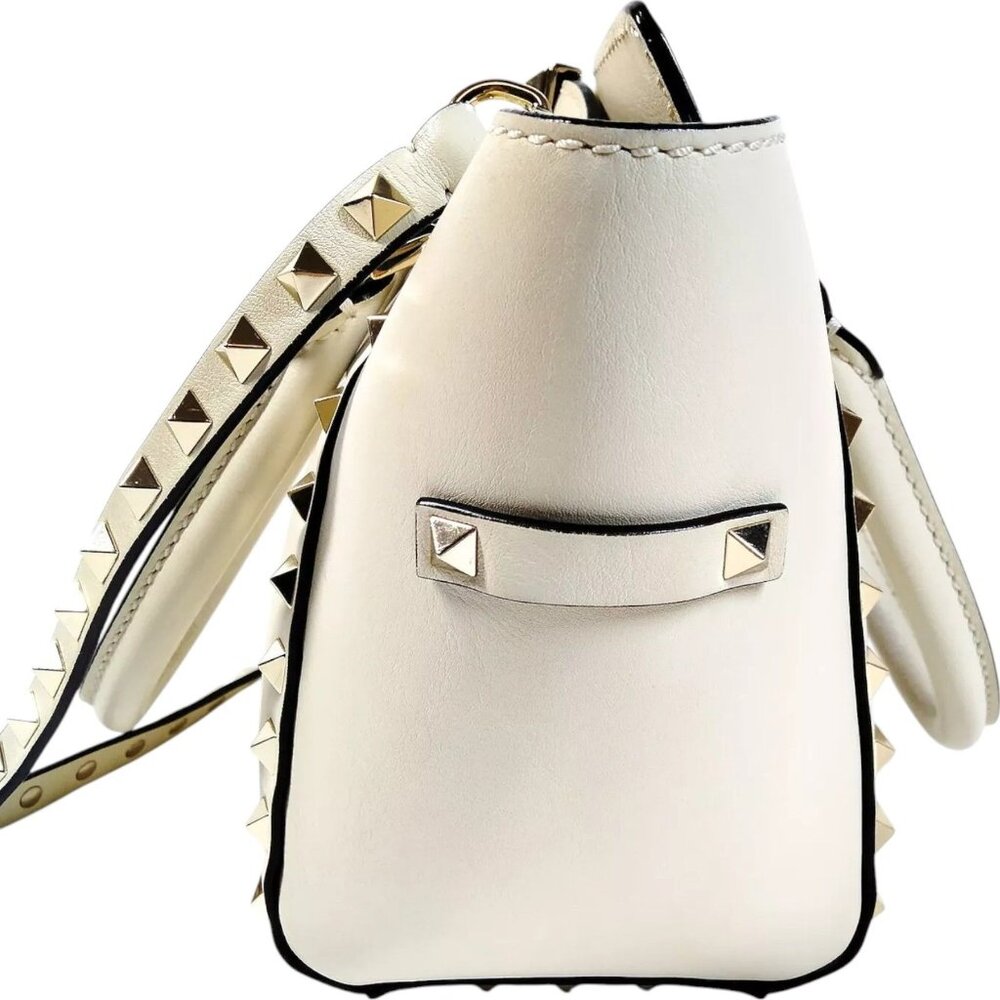 817405BA (X6) Valentino Garavani Crossbody Bag White Leather - Picture 4 of 9